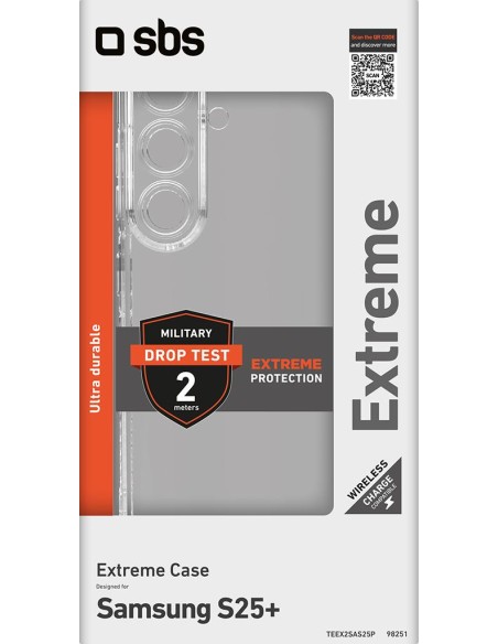 SBS TEEX2SAS25P SAMSUNG S25+ COVER EXTREME X2 TRASPARENTE