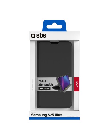 SBS TEWALSAS25UK SAMSUNG S25 ULTRA CUSTODIA A LIBRO NERO