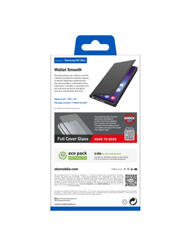 SBS TEWALSAS25UK SAMSUNG S25 ULTRA CUSTODIA A LIBRO NERO