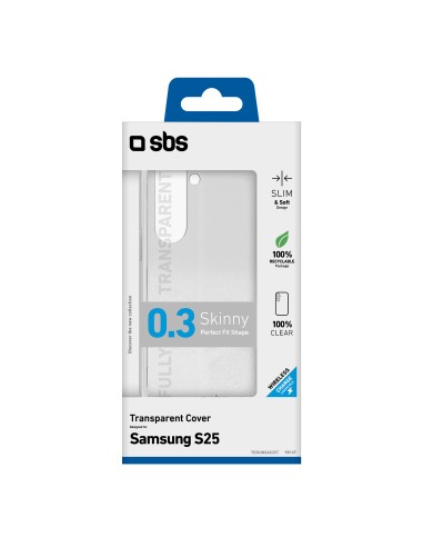SBS TESKINSAS25T SAMSUNG S25 COVER IN GOMMA TRASPARENTE