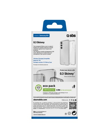 SBS TESKINSAS25T SAMSUNG S25 COVER IN GOMMA TRASPARENTE