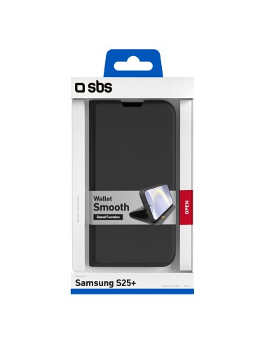 SBS TEWALSAS25PK SAMSUNG S25+ CUSTODIA A LIBRO NERO