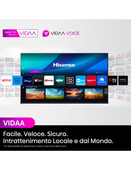 HISENSE 100E7NQ TVC 100" 4K QLED   SMART SAT DOLBY ATMOS