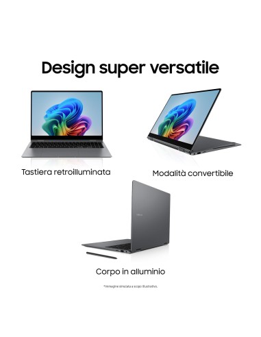 SAMSUNG GALAXY BOOK5PRO 360 NOTEBOOK U7 256V 16GB/512GB/16" COPILOT+