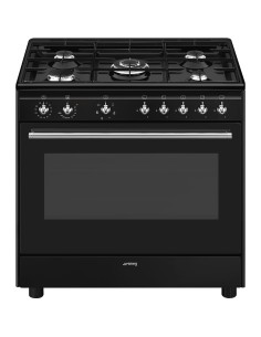 SMEG CX91GMBL CUCINA A 90X60 5F GAS FORNO TERMOVENTILATO VAPOR CLEAN