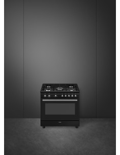 SMEG CX91GMBL CUCINA A 90X60 5F GAS FORNO TERMOVENTILATO VAPOR CLEAN 2