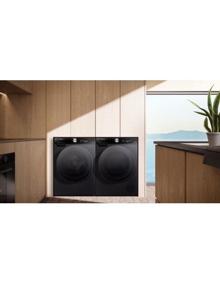 HISENSE WF7S1247BB LVB A-20% 12KG  1400G VAPORE BLACK SILVER TITANIUM