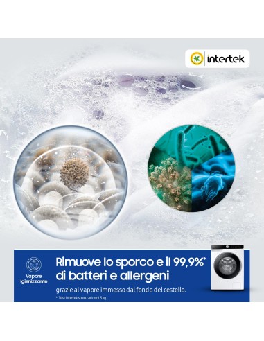 SAMSUNG WW11DG6B25LK LVB A-10% 11KG 1400G VAPORE IGIEN. AICONTROL WIFI