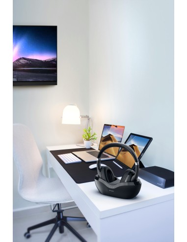 MELICONI HP FLASH BASE CUFFIA TV WIRELESS BLUETOOTH 5.3 BASE RICARICA