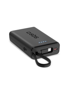 SBS TTBB10000TCPD20K POWERBANK 10000MAHUSB-C  PD 20W CAVO INTEGRATO