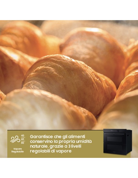 SAMSUNG NV7B5760WBK FORNO A+ 76L 60CM DUALCOOK FLEX PIROL. AIRFRY WIFI