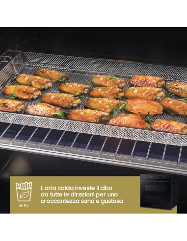 SAMSUNG NV7B5760WBK FORNO A+ 76L 60CM DUALCOOK FLEX PIROL. AIRFRY WIFI