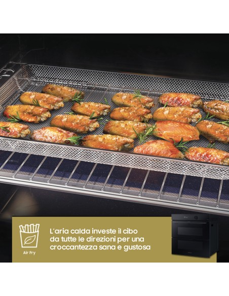 SAMSUNG NV7B5760WBK FORNO A+ 76L 60CM DUALCOOK FLEX PIROL. AIRFRY WIFI