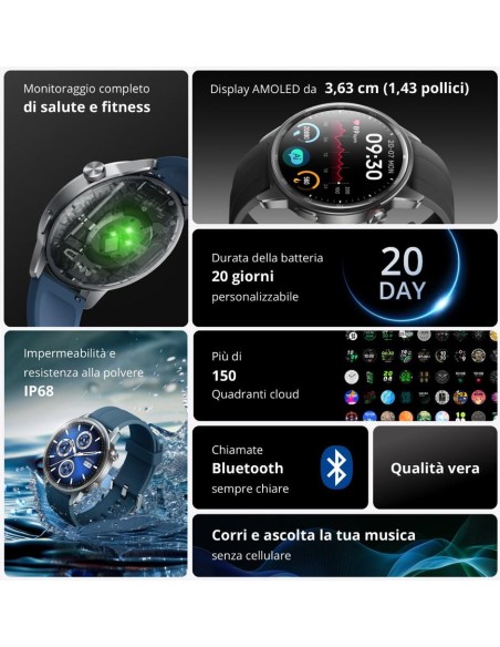 REALME WATCH S2 RMW2401 GREY EU    1,43" AMOLED