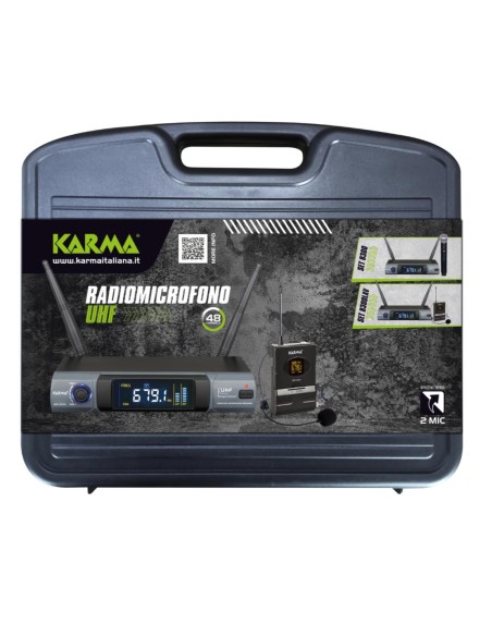 KARMA SET 8300LAV RADIOMICROFONO UHF 48 CANALI XRL/JACK 6,3" USB-C