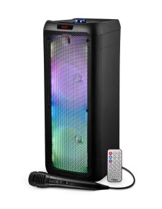 KARMA SRX 208FB DIFFUSORE AMPLIFICATO 500W 2 WOOFER 8" LED FRONT MICR.