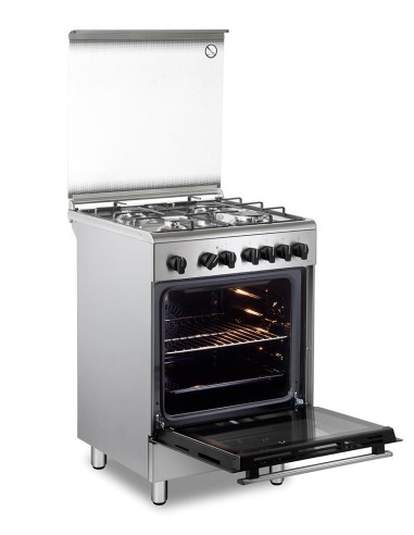 DE_LONGHI DMX64LSG CUCINA A 60X60  INOX F.MULTIF. PIEDONI