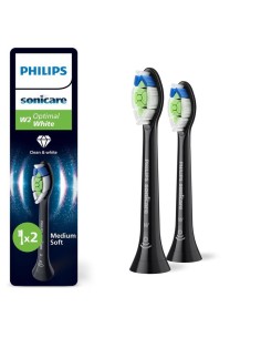 PHILIPS HX6062/88 2 TESTINE OPTIMAL WHITE COLORE NERO