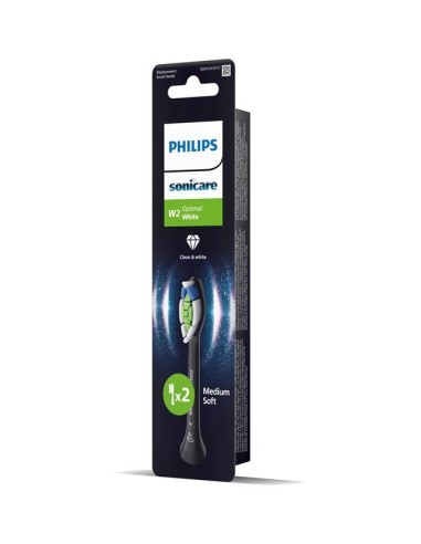 PHILIPS HX6062/88 2 TESTINE OPTIMAL WHITE COLORE NERO