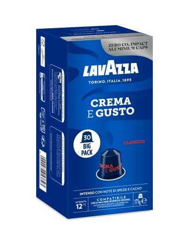 LAVAZZA 7034 CREMA&GUSTO COMP. NESPRESSO ALLUM. AST. 30 CAPSULE
