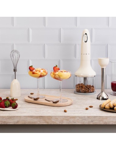 SMEG HBF03CREU FRULLATORE IMMERS.  C/ACCESSORI PANNA