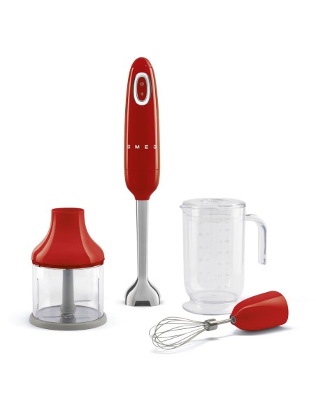 SMEG HBF03RDEU FRULLATORE IMMERS.  C/ACCESSORI ROSSO