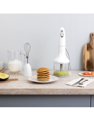 SMEG HBF03WHEU FRULLATORE IMMERS.  C/ACCESSORI BIANCO