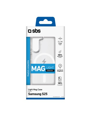 SBS TELIGMAGSAS25T SAMSUNG S25 COVER RIGIDA MAGSARE TRASPARENTE