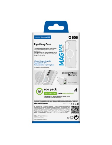 SBS TELIGMAGSAS25T SAMSUNG S25 COVER RIGIDA MAGSARE TRASPARENTE