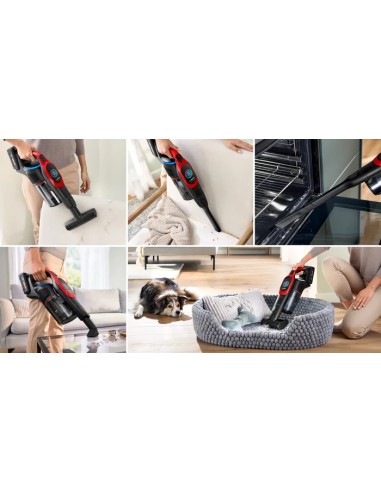 BOSCH BCS1041PET SCOPA ELETTR. RIC. PRO ANIMAL ROSSA