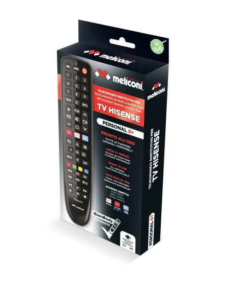 MELICONI PERSONAL 9+ HISENSE TELECOMANDO DEDICATO GUMBODY