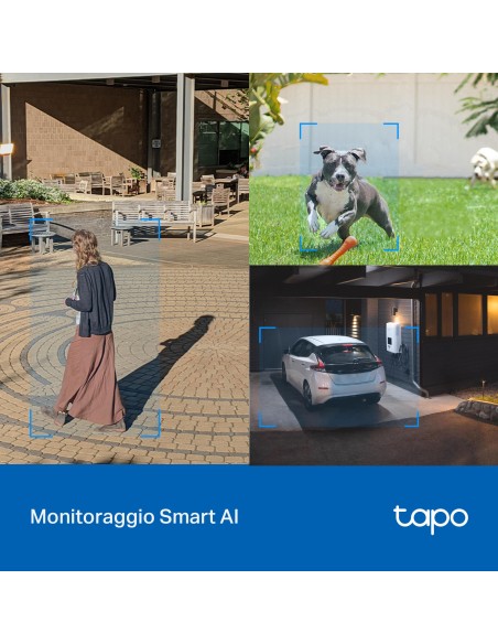 TPLINK TAPO TC42 IP CAM WIFI/LAN 2K PER ESTERNO IP65 VISIONE NOTTURNA
