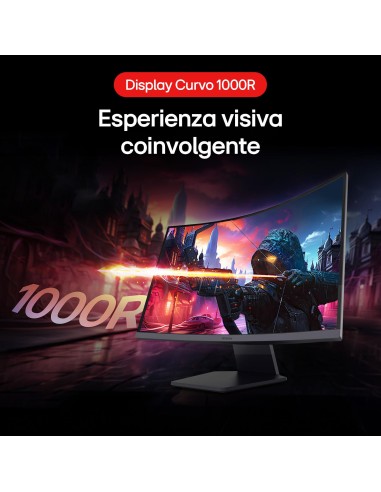 LG 27GS60QN MONITOR 27" CURVED      1MS/180HZ/QHD