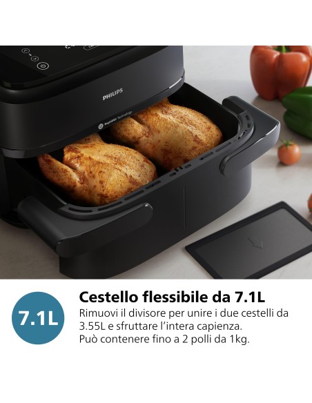 PHILIPS NA150/00 FRIGGITRICE AD    ARIA 7,1LT 6PROG. DISPLAY DIGITALE