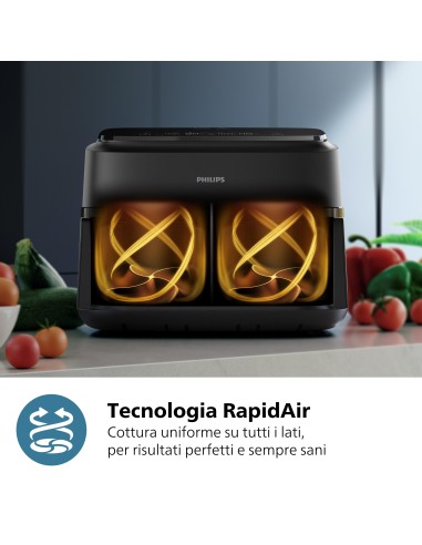 PHILIPS NA150/00 FRIGGITRICE AD    ARIA 7,1LT 6PROG. DISPLAY DIGITALE