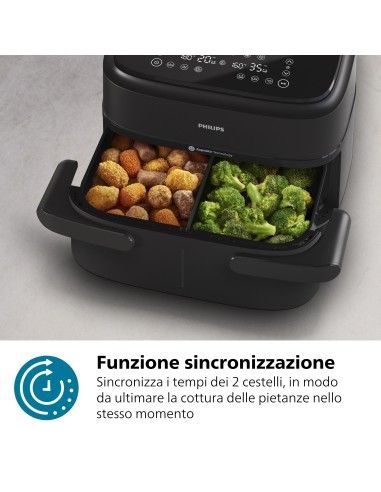 PHILIPS NA150/00 FRIGGITRICE AD    ARIA 7,1LT 6PROG. DISPLAY DIGITALE