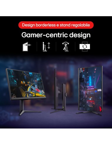 LG 32GS75QN MONITOR 32" IPS QHD     1MS/180HZ/PIVOT 90GRADI