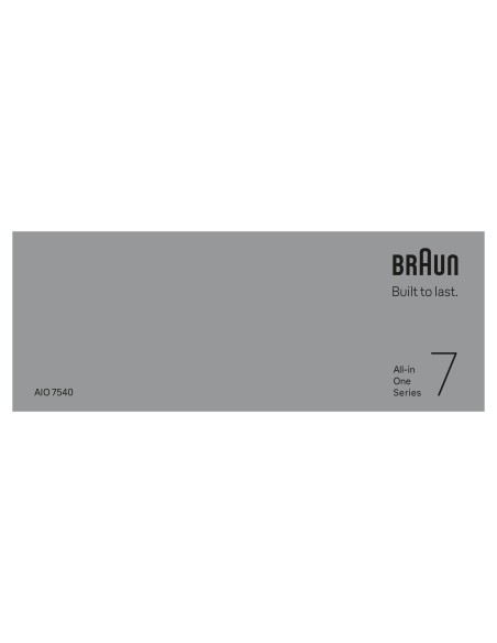 BRAUN MGKAIO7540 MULTIGROOMING KIT