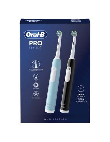 ORAL B POWER PRO1 DUOPACK RIMOTORE PLACCA BLU E NERO