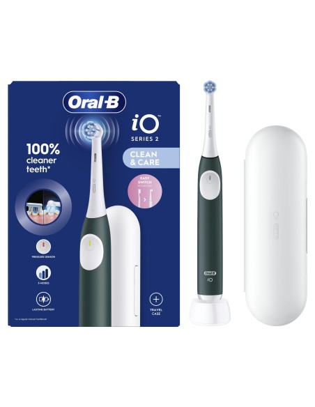 ORAL B POWER IO2 VERDE RIMOTORE DI PLACCA + 1 TESTINA DI RICAMBIO
