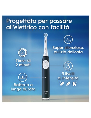 ORAL B POWER IO2 VERDE RIMOTORE DI PLACCA + 1 TESTINA DI RICAMBIO