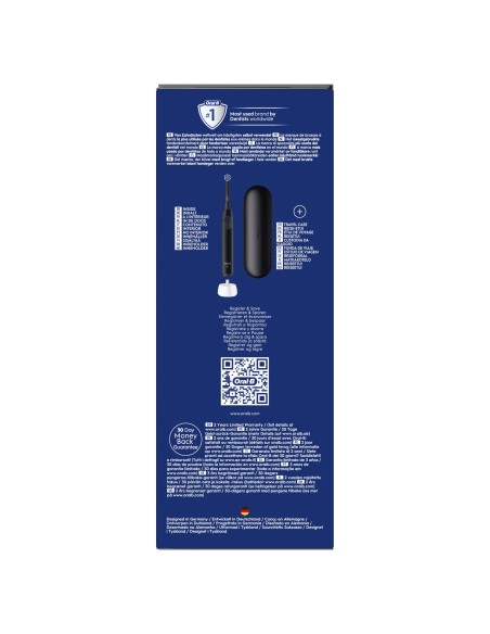 ORAL B POWER IO2 NERO RIMOTORE PLACCA + 1 TESTINA DI RICAMBIO