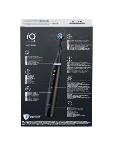 ORAL B POWER IO5S BLACK RIMOTORE DI PLACCA