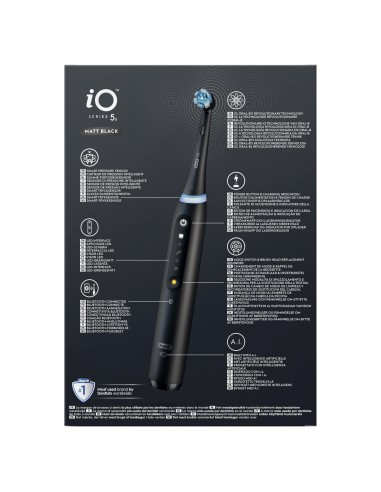 ORAL B POWER IO5S BLACK RIMOTORE DI PLACCA
