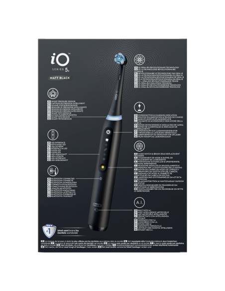 ORAL B POWER IO5S BLACK RIMOTORE DI PLACCA