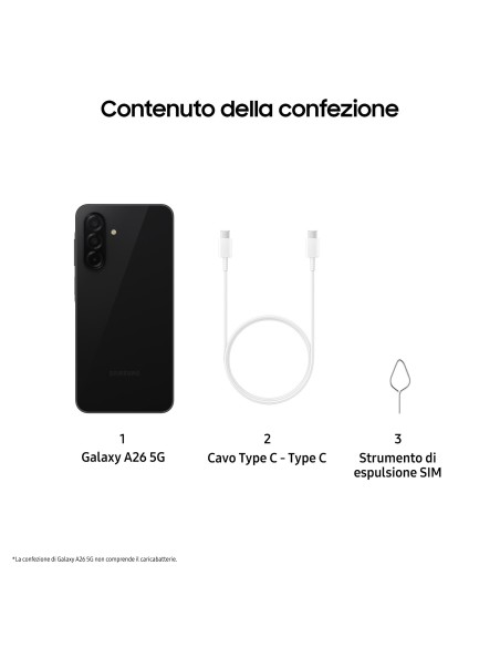 SAMSUNG A26 5G BLACK 6/128GB       SM-A266BZKBEUE