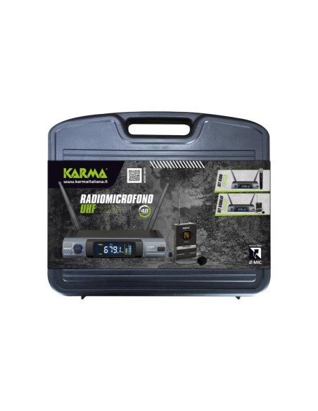 KARMA SET 8300 RADIOMICROFONO UHF 16 CANALI XRL/JACK 6,3" ALIM.USB