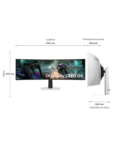 SAMSUNG ODYSSEY G9 OLED MONITOR 49"144HZ/0,03MS/HDR/CURVED/GAMING