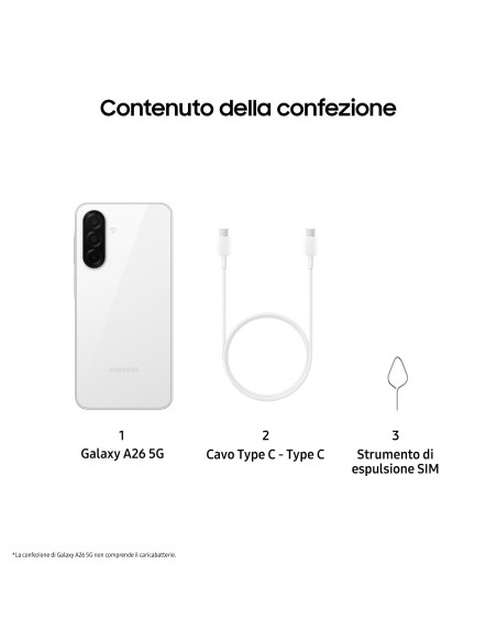 SAMSUNG A26 5G WHITE 6/128GB       SM-A266BZWBEUE