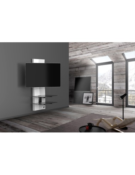 MELICONI GHOST DESIGN 3000 ROTATION BIANCO PARETE ATTREZZATA